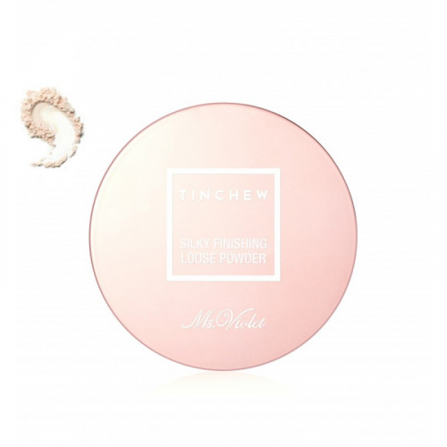 Tinchew Silky Finishing Loose Powder #01 Pink Beige - Лёгкая финишная пудра для завершения макияжа 20г