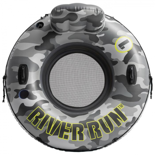 Круг для плавания Camo River Run 1, 135 см, с ручками, до 100 кг, 56835EU INTEX