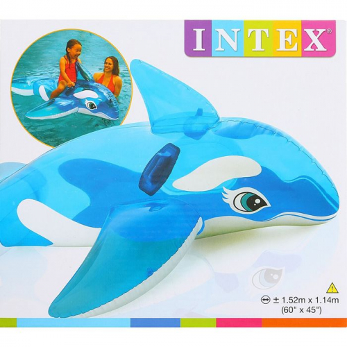 Игрушка для плавания «Кит», 152 х 114 см, от 3 лет, 58523NP INTEX