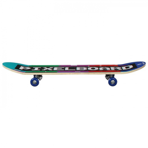 Скейтборд подростковый PIXELBOARD 71 × 20 см, колёса PVC 50 мм, пластиковая рама