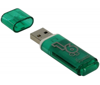 Флешка 16GB SMARTBUY Glossy, USB 2.0, зеленый, SB16GBGS-G, 230852