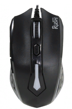 Мышь игровая Smartbuy RUSH 712, USB, с подсветкой, черный, 4btn+Roll, SBM-712G-K, 265684