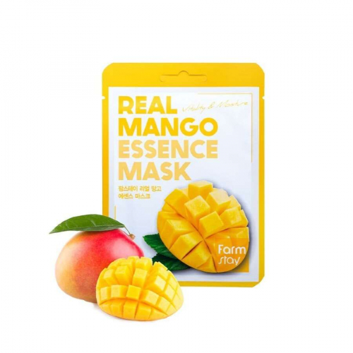 FarmStay Маска-салфетка с манго Real Mango Essence Mask FarmStay