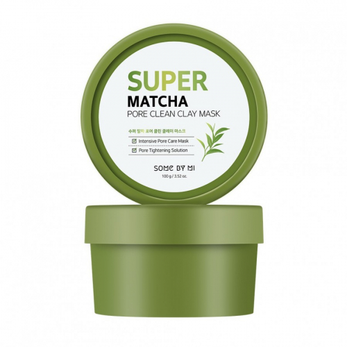 Some By Mi Глиняная очищающая маска на основе чая матча Super Matcha Pore Clean Clay Mask