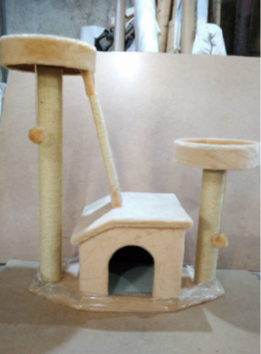 Комплекс домик для кошки  Варя в мехе