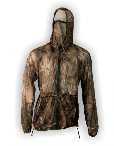 Куртка маскировочная, дышащая, c маской, цвет-лес, материал-DINTEX, разм.L/52-54