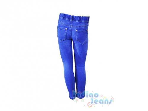  Зауженные джинсы на резинке, для девочек, арт. I33623
