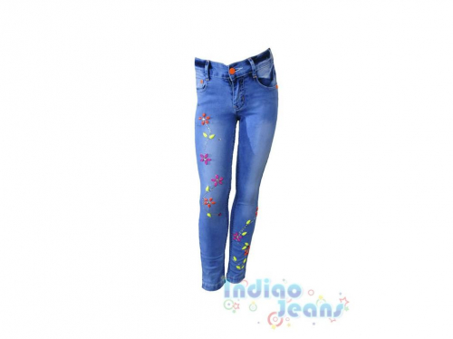  Облегченные джинсы для девочек, арт. I31453
