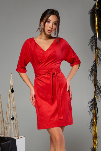 Платье Бейли М19 красное