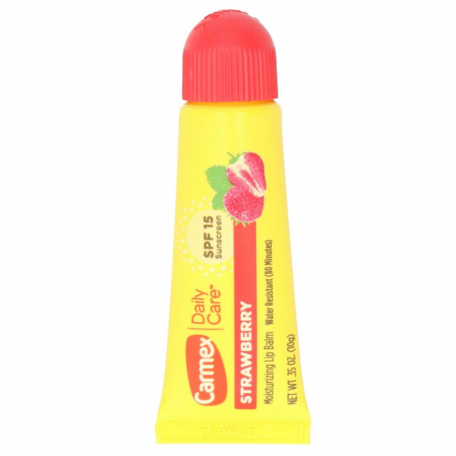 Carmex, Daily Care, увлажняющий бальзам для губ, SPF 15, 10г (0.04кг)