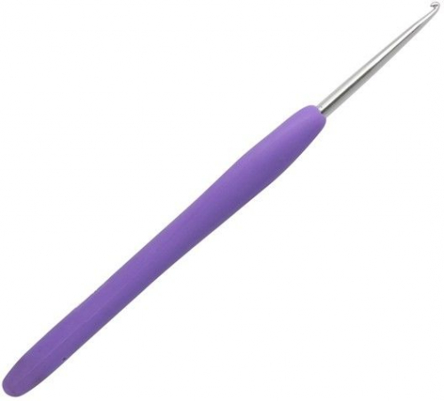 Крючок для вязания с резиновой ручкой, Hobby&Pro