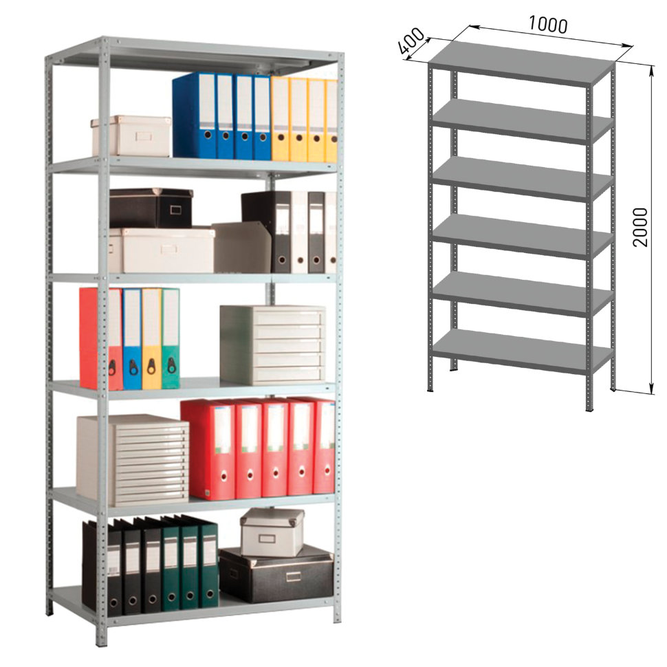 Стеллаж металлический практик ms 220