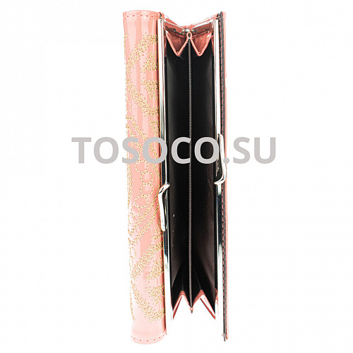 87-9812-4 pink кошелек AOSHIKAI натуральная кожа и экокожа 10х20х2