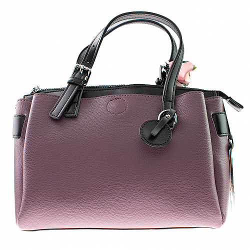 9861 purple сумка экокожа 17х27x13