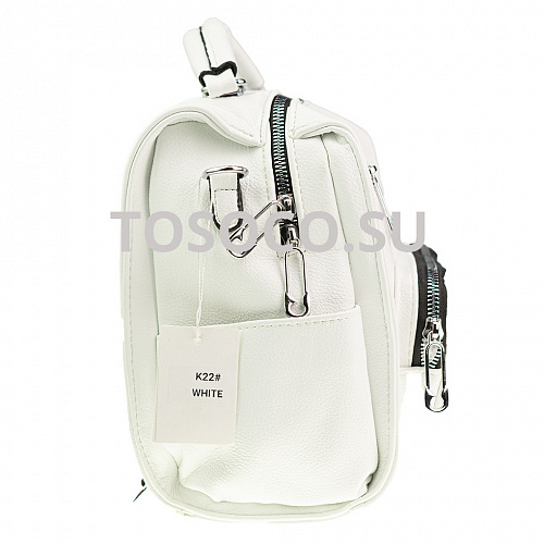 k22 white сумка-рюкзак экокожа 30х20х8