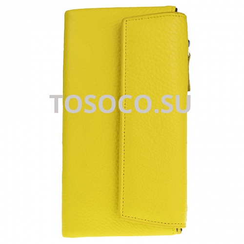 a19900 yellow кошелек GENUINE LEATHER натуральная кожа 9х19х2