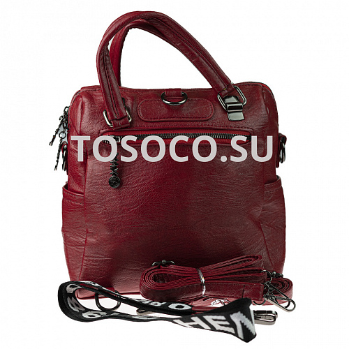 685-7 rouge сумка-рюкзак экокожа 24х24х12