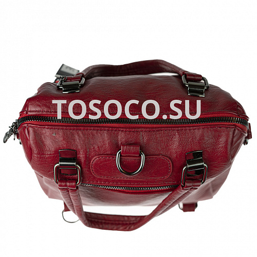 685-7 rouge сумка-рюкзак экокожа 24х24х12