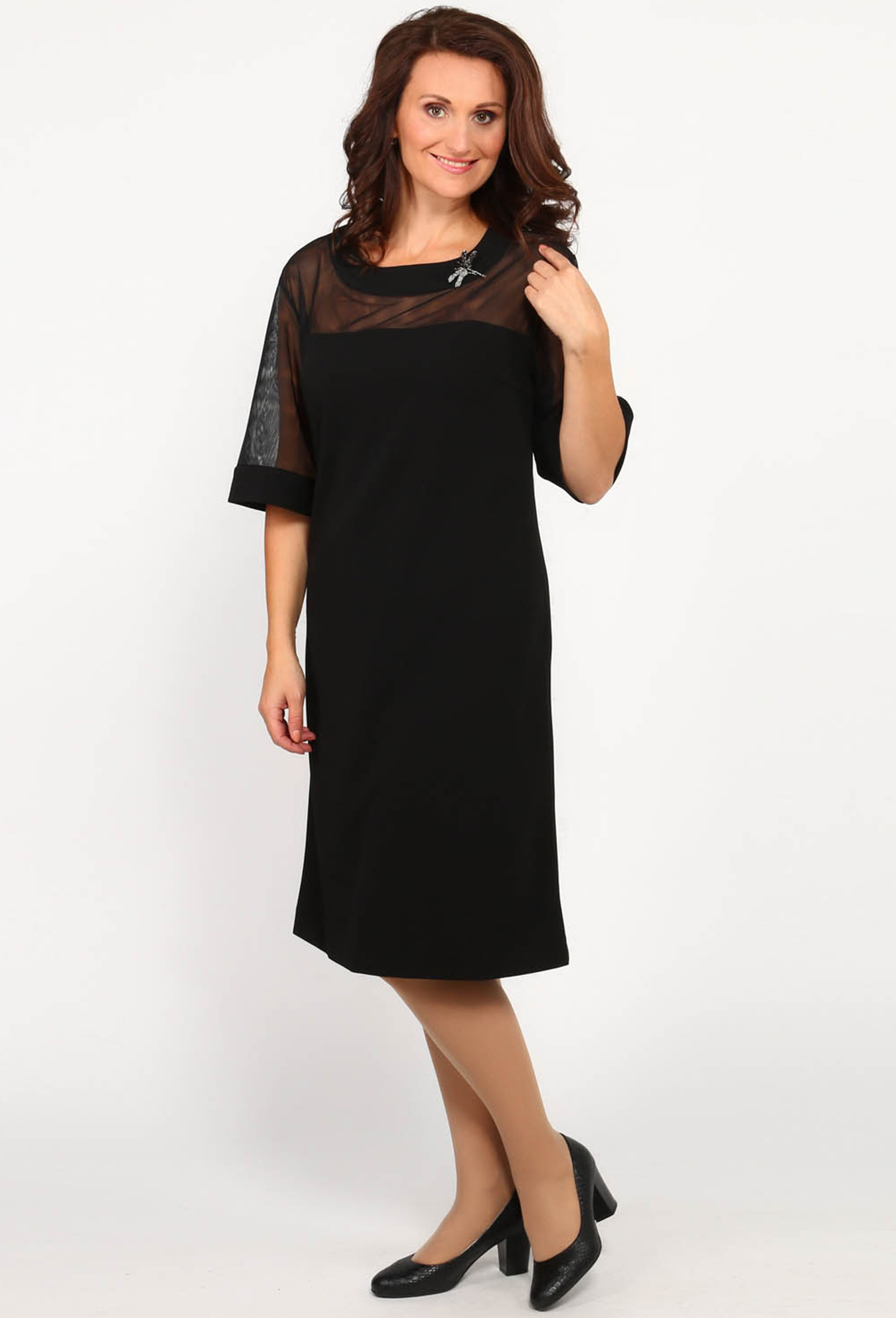 ст. цена2099руб.! Платье Elletto 1485 черный