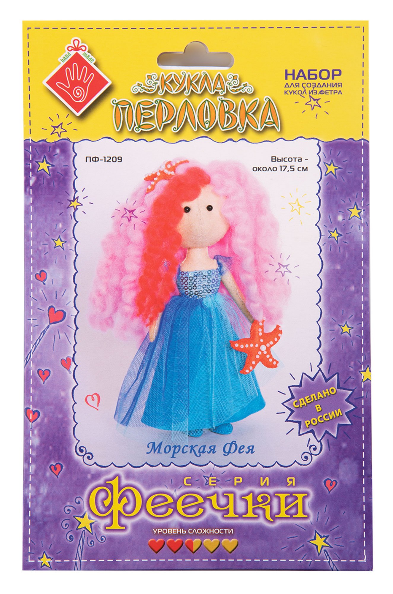 Кукла Перловка, Набор для создания игрушки из фетра Кукла Перловка