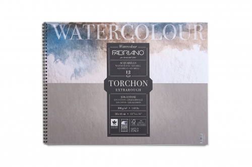 Альбом для акварели Watercolour Studio 300г/м2 32*41см Торшон 12л спираль по короткой стороне