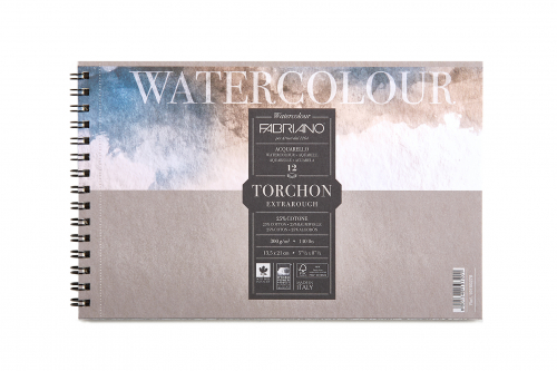 Альбом для акварели Watercolour Studio 270г/м2 13.5*21см Торшон 12л спираль по короткой стороне