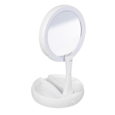 ЮниLook Зеркало с LED-подсветкой, USB, 4хАА, пластик, стекло, d15,5см