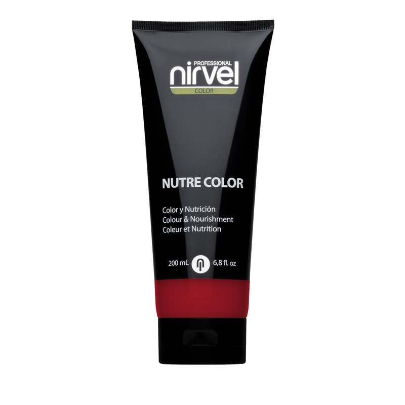 NIRVEL Гель-маска питательная, цвет гранатовый / NUTRE COLOR GARNAT RED 200 мл