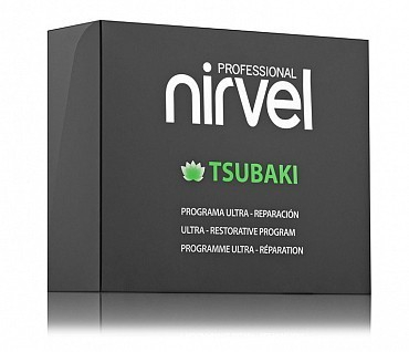 NIRVEL Набор для интенсивного восстановления поврежденных волос (шампунь 250 мл, маска 250 мл, концентрат 3*15 мл, сыворотка 40 мл) / TSUBAKI PACK