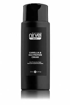 NIRVEL Маска-блеск с экстрактом камелии и протеинами шелка для окрашенных волос / MASK-SHINE COLOR PROTECTION CAMELLIA & SILC PROTEIN 250 мл