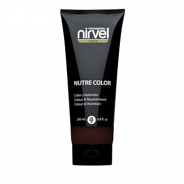 NIRVEL Гель-маска питательная, цвет темно-коричневый / NUTRE COLOR DARK BROWN 200 мл