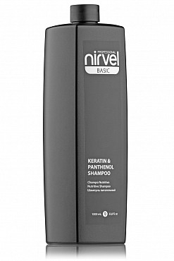 NIRVEL Шампунь питательный с кератином и пантенолом для сухих, ломких и поврежденных волос / KERATIN & PANTHENOL SHAMPOO 1000 мл