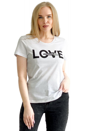 Грация, Женская футболка с надписью love