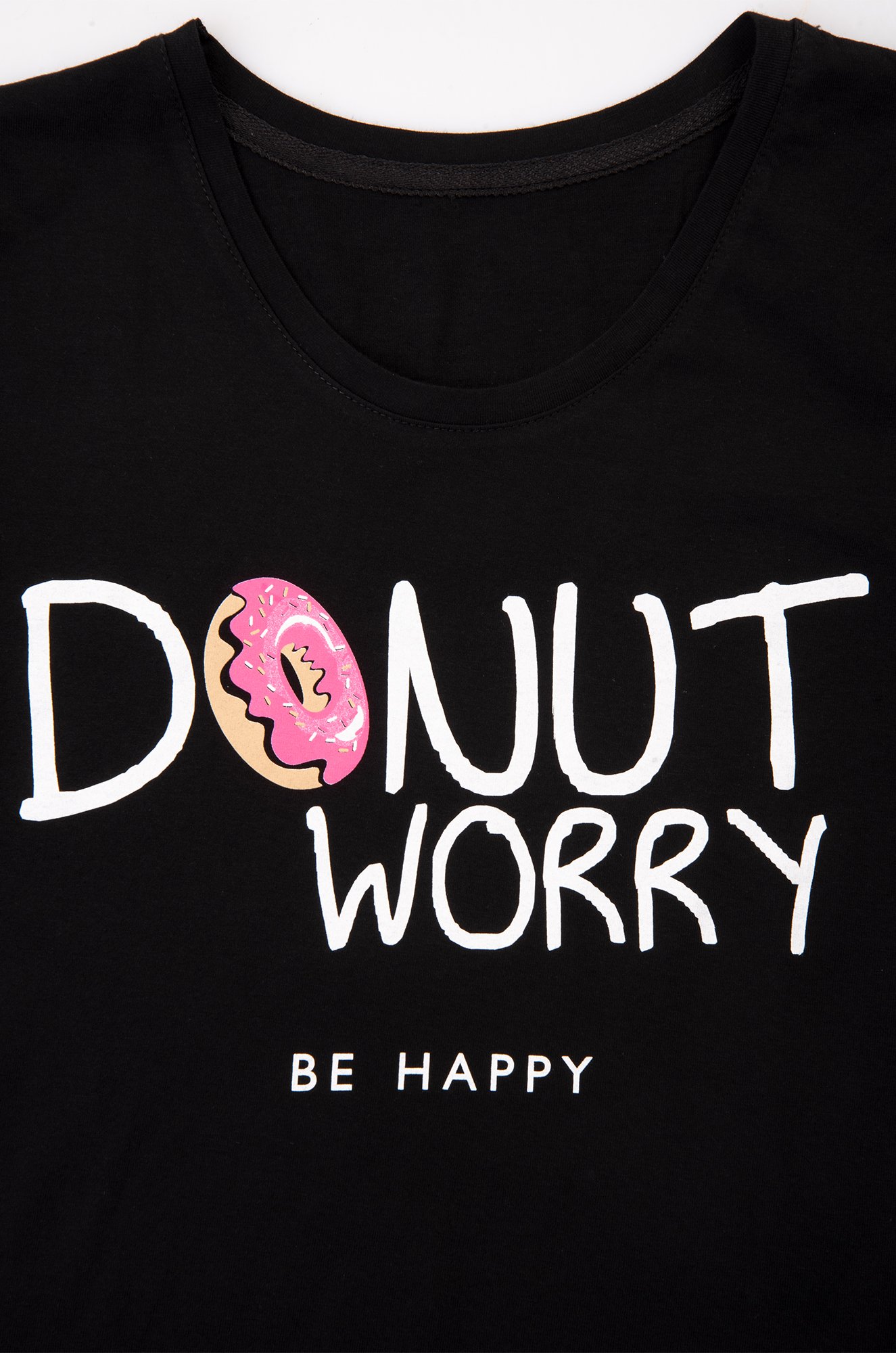Happy Fox, Классная женская футболка с надписью Don't worry, be happy