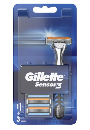 Gillette Sensor 3 (станок + 6 кассет)