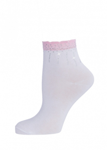 LARMINI Носки LR-S-171745, цвет белый/розовый