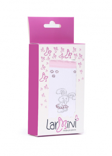 LARMINI Гольфы LR-G-162879, цвет белый/розовый