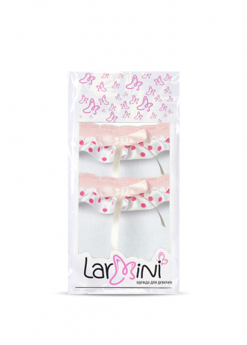 LARMINI Носки LR-S-BS-PJ-LGL, цвет белый/розовый