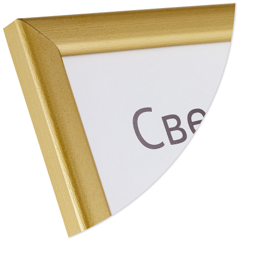 Рамка для сертификата Светосила 21x30 (A4) сосна с19 золото, с пластиком