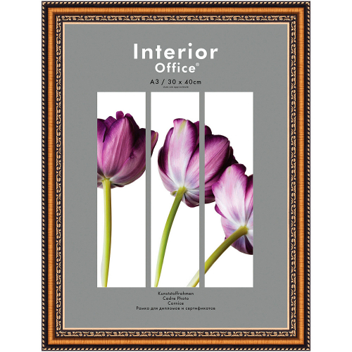 Рамка для сертификата Interior Office 30x40 786 золото, со стеклом