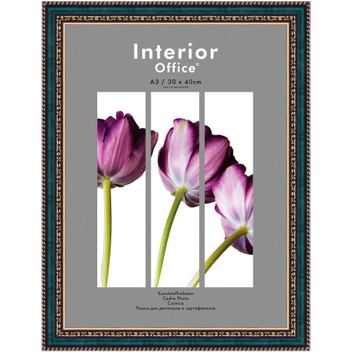 Рамка для сертификата Interior Office 30x40 785 малахит, со стеклом