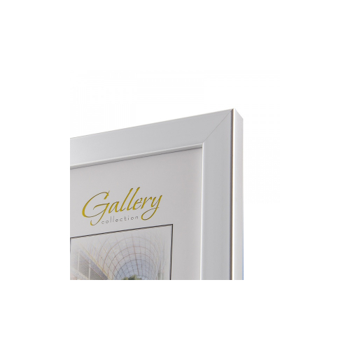 Рамка для сертификата Gallery 30x40 пластик серебро 641822-15, с пластиком
