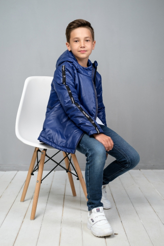 Куртка-анорак для мальчика синий арт.429