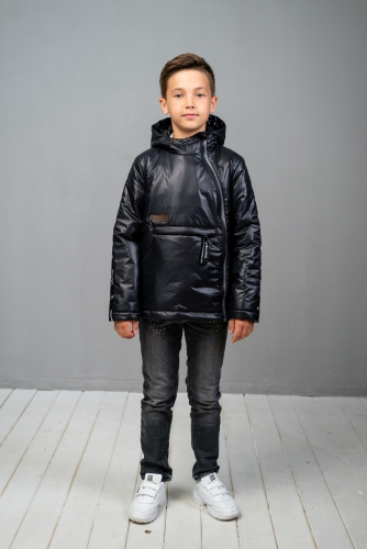 Куртка-анорак для мальчика черный арт.429