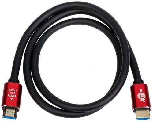Кабель Atcom, AT5942, HDMI - HDMI, 3 метра (черно-красный)