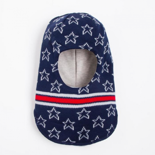 Шлем-капор детский, цвет синий, размер 48-50