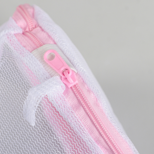 Мешок для стирки белья без диска, 15×19 см, мелкая сетка, цвет белый