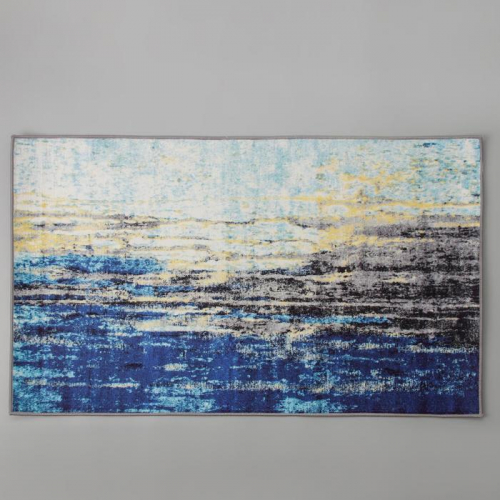 Коврик Доляна «Нега», 60×100 см, цвет синий