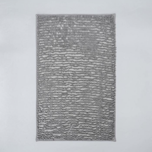 Коврик Доляна «Букли длинные», 49×75,5 см, цвет серый