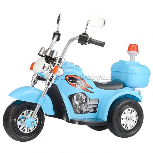 Детский электромотоцикл ROCKET «Чоппер»,1 мотор 20 ВТ, синий